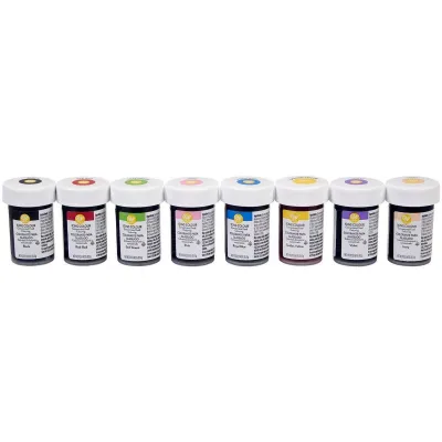 WILTON BOX OF 8 ASSORTED COLORS DYES 28 GR