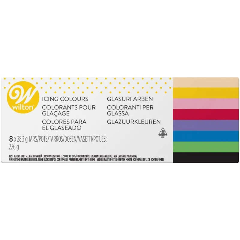 Wilton Caja 8 Colorantes Colores Surtidos 28 Gr 1385