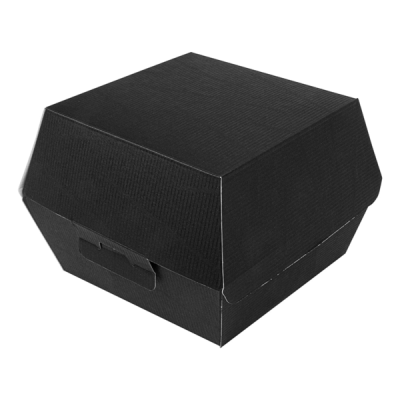 "Set de 50 Envases para Hamburguesa GDP en Negro - 14,4x13,6x9cm"