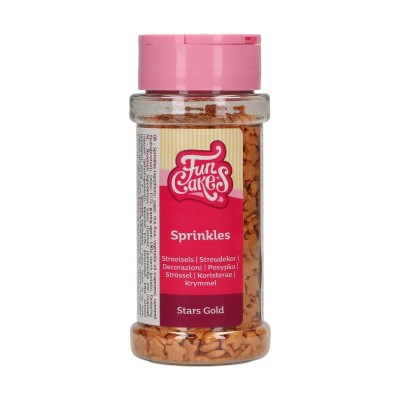 Decora con FunCakes Sprinkles Estrellas Oro 60g