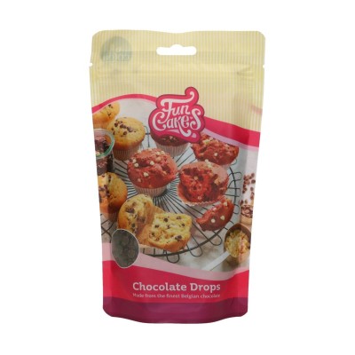 "FunCakes: Deliciosas Gotas de Chocolate Negro, Bote de 350 gr"