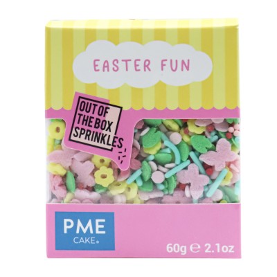 "Sprinkles de Azúcar PME Easter Fun - Caja de 60 gr para Repostería"