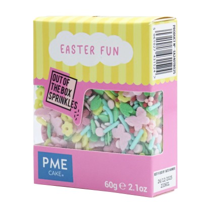 "Sprinkles de Azúcar PME Easter Fun - Caja de 60 gr para Repostería"