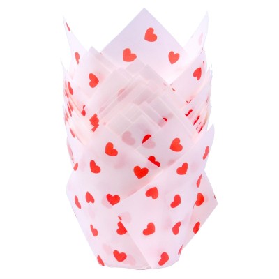 PME SET OF 24 LOVE HEARTS MUFFIN CUPS