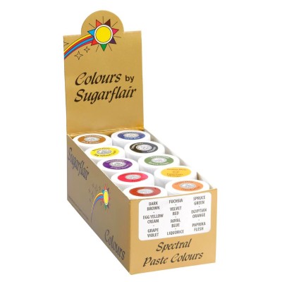 SUGARFLAIR SET OF 10 PASTE COLORANTS COLLECTION