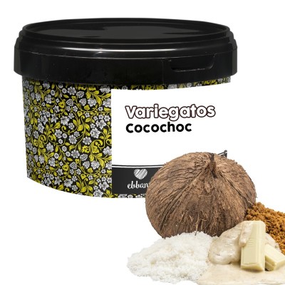 EBBANY CUBE 1 KG COCONUT-CHOCOLATE MARBLED PASTE