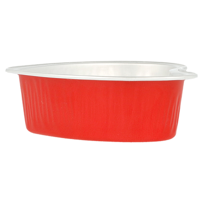 SET DE 100 CAPSULAS PLATA/ROJO CORAZON 100ML 8,8CM