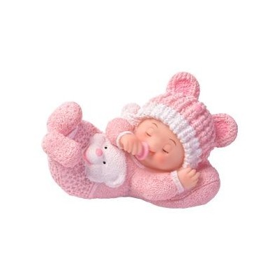 MODECOR FIGURA RESINA NIÑA DURMIENDO BAUTIZO