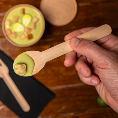 GDP NATURAL COMPOSTABLE SPOONS (50 PCS)