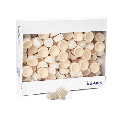 DECORA BOX 2500 MINI WHITE BAKING CUPS 32X22 MM.