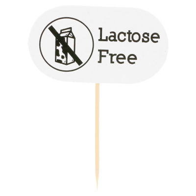 SET DE 100 MARCADORES "LACTOSE FREE" 8 CM BLANCO