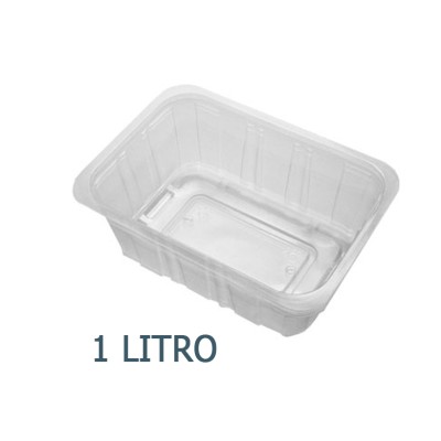 SET DE 100 TARRINAS TERMOSELLABLES 1L 173x120x50MM