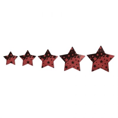 MODECOR SET 25 CHRISTMAS STAR CHOCOLATE PLAQUES