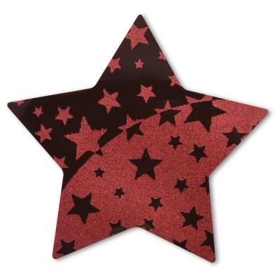 MODECOR SET 25 CHRISTMAS STAR CHOCOLATE PLAQUES