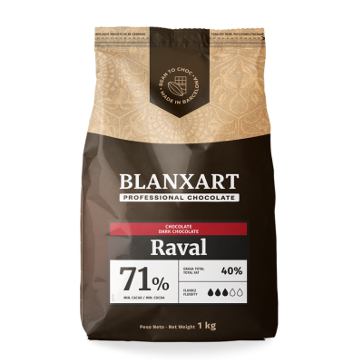 BLANXART CHOCOLATE RAVAL 71% PURO NEGRO (1 KG)