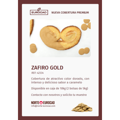 Cobertura Chocolate Zafiro Gold - Bolsa 5 kg Premium