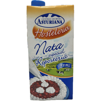 "La Asturiana Pure UHT Cream 35.1% Fat (Liter)"