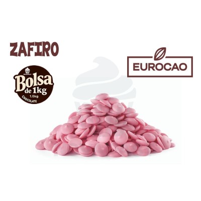 COBERTURA CHOCOLATE ZAFIRO FRESA (BOLSA 1 KG)