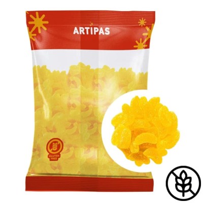 "AP BAG 1 KG LEMON-FLAVORED GUMMY SLICES"