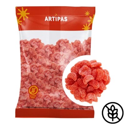 Gajos de Gominola Sabor Fresa - Bolsa 1 kg