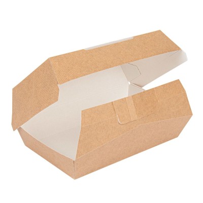 SET 50 CAJAS KRAFT LUNCH TAKE AWAY 19,5X11,5X6,5CM