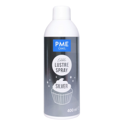 Spray Lustre Plata Comestible PME 400ml: Brillo Perfecto