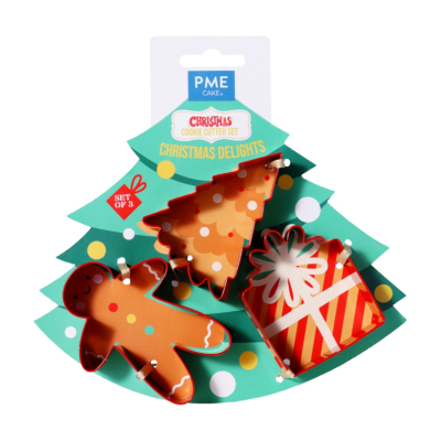 Cortadores de Galletas Navidad PME - Set de 3 Piezas