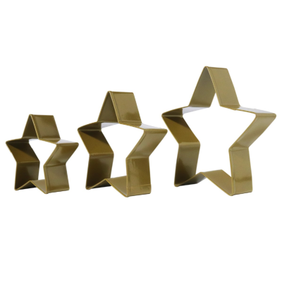 Cortadores de Estrellas PME: Set de 3 en Metal Durable