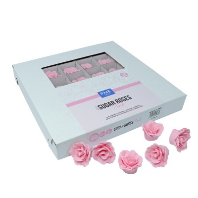 PME Set de 36 Rosas de Azúcar Comestible 4 cm Rosas