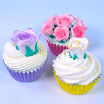 Assorted Edible Sugar Roses Set - 36 Pieces by PME