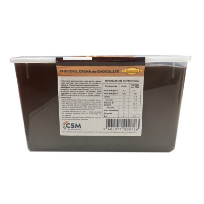 Delicia de Crema de Cacao Chocofil 4 kg para Repostería