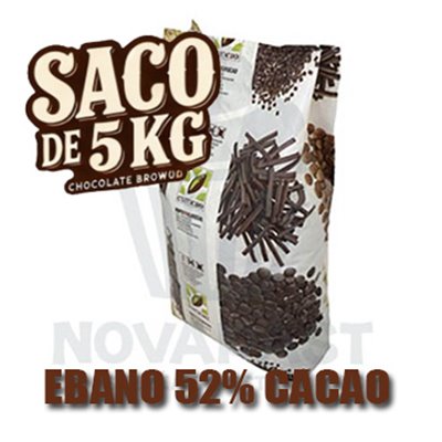 "PURE DARK CHOCOLATE 54% 'EBANO' (5 KG BAG)"