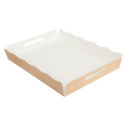 CAJA + TAPA CARTON KRAFT 240 GR. 30X40X6 CM ALTURA