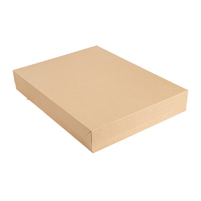 CAJA + TAPA CARTON KRAFT 240 GR. 30X40X6 CM ALTURA