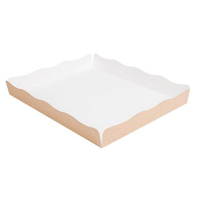 CAJA + TAPA CARTON KRAFT 240 GR. 32X27X4 CM ALTURA