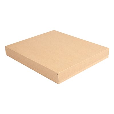 CAJA + TAPA CARTON KRAFT 240 GR. 32X27X4 CM ALTURA