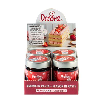 DECORA BOTE 100 GR PASTA SABOR FRESA MULTIUSO