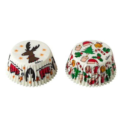 DECORA SET 36 CAPSULAS NAVIDAD RENO 50X32MM