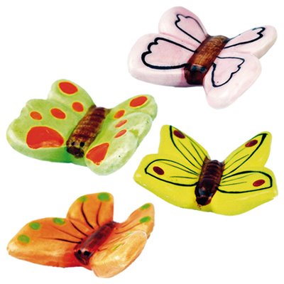 SET 100 FIGURAS ROSCON SORPRESA MARIPOSAS 2D 40MM