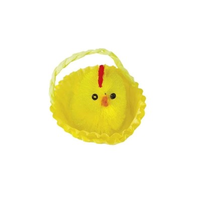 Easter Chick Box with Yellow Nest - Set of 12, 45mm