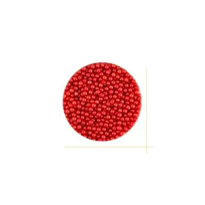 "Perlas de Azúcar Rojas 6mm - Dulce Decoración de Repostería (Bote 225g)"