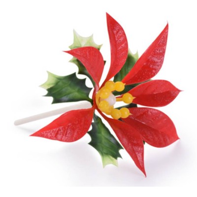 Flor De Pascua Roja 6 cms - Elegancia en cada detalle