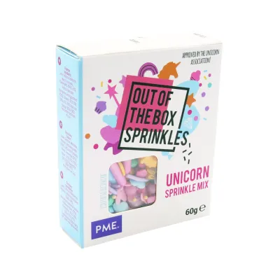 "Mezcla de Sprinkles Unicornios PME - Caja de 60 gramos para Repostería"