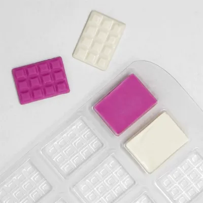 "Molde PME PVC para Mini Tabletas de Chocolate - Unidad"