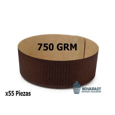 "Set de 55 Moldes de Papel 18xH6 cm - Ideal Repostería de 750 grm"