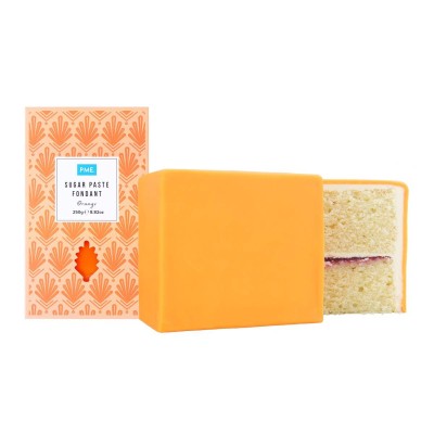 Orange PME Fondant Sugar Paste - 250g Delight