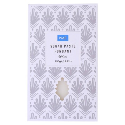 White PME Fondant Sugar Paste - 250g Perfect Finish