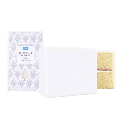 White PME Fondant Sugar Paste - 250g Perfect Finish