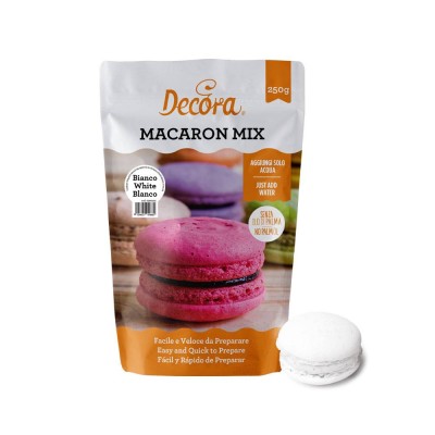 DECORA Preparado en Polvo para Macaron Blanco 250g