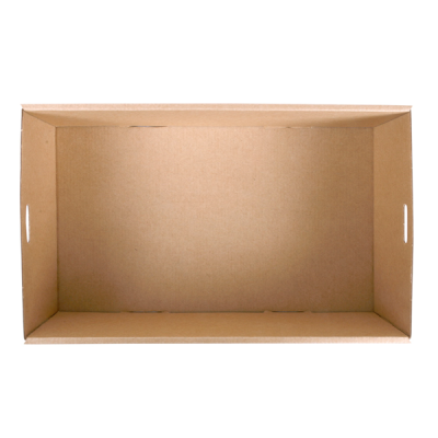 "Caja Kraft Sin Tapa para Catering GDP - Medidas 35,9x25,2x8 cm"